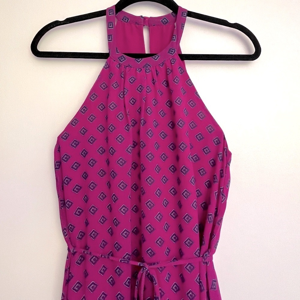 Three Eighty Two Pink Halter Neck Maxi Dress NWT - image 3